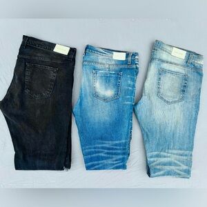 Golden Denim Jeans Men’s Pants Lot Of 3 Relaxed Fit Size 40W & 44 Urban Designer